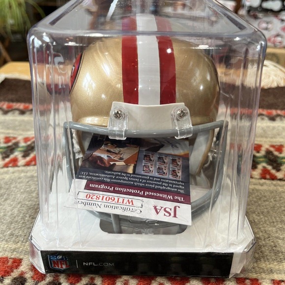 NFL autographed mini helmet 49ers Jeff Garcia jsa certified - Picture 7 of 9